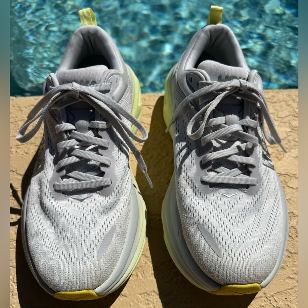 Hoka One One Bondi 8 Nimbus Cloud Running Shoes Women’s Size 8 in Extra VGC - Picture 4 of 15